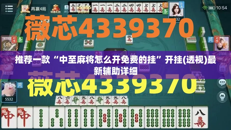 推荐一款“中至麻将怎么开免费的挂”开挂(透视)最新辅助详细