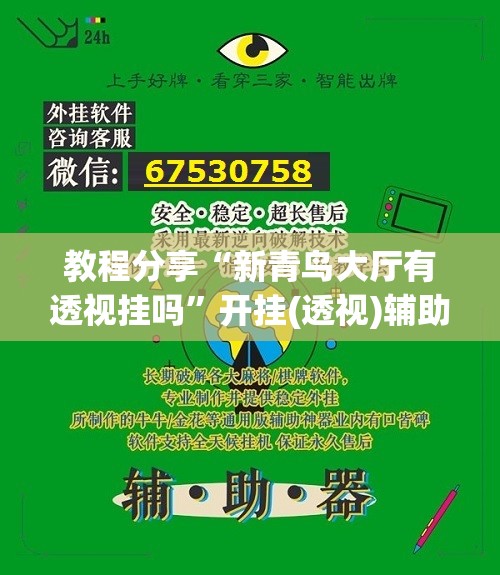 教程分享“新青鸟大厅有透视挂吗	”开挂(透视)辅助神器