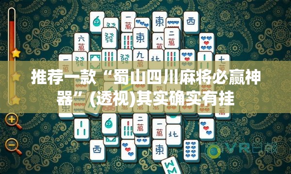 推荐一款“蜀山四川麻将必赢神器”(透视)其实确实有挂