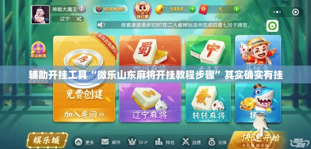 辅助开挂工具“微乐山东麻将开挂教程步骤”其实确实有挂