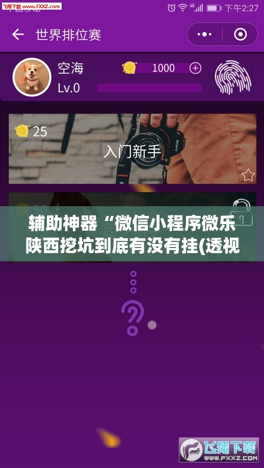 辅助神器“微信小程序微乐陕西挖坑到底有没有挂(透视)	”开挂辅助脚本+详细开挂安装教程