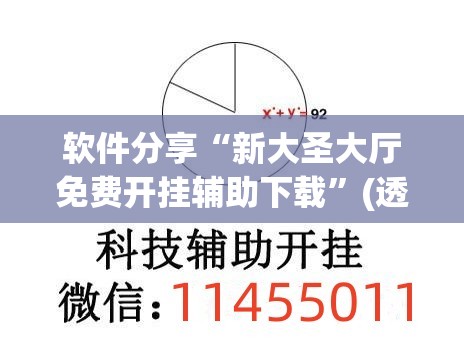 软件分享“新大圣大厅免费开挂辅助下载”(透视)其实确实有挂