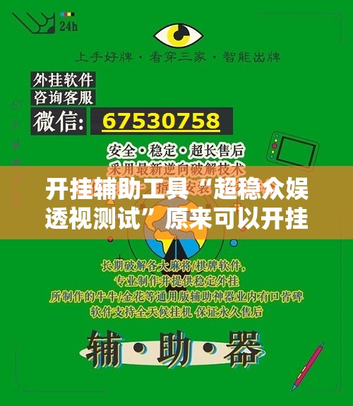 开挂辅助工具“超稳众娱透视测试”原来可以开挂