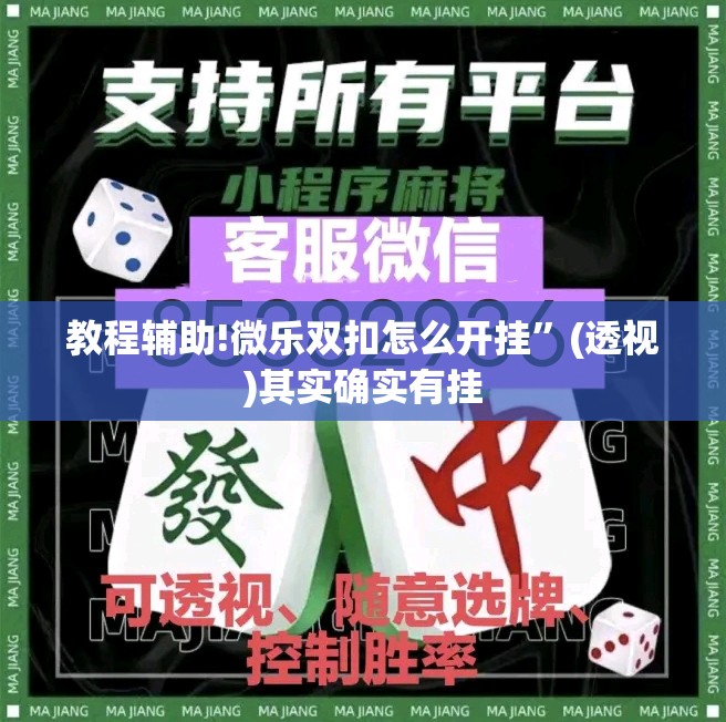教程辅助!微乐双扣怎么开挂	”(透视)其实确实有挂
