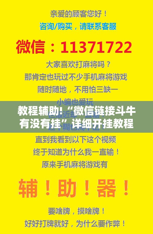 教程辅助!“微信链接斗牛有没有挂”详细开挂教程