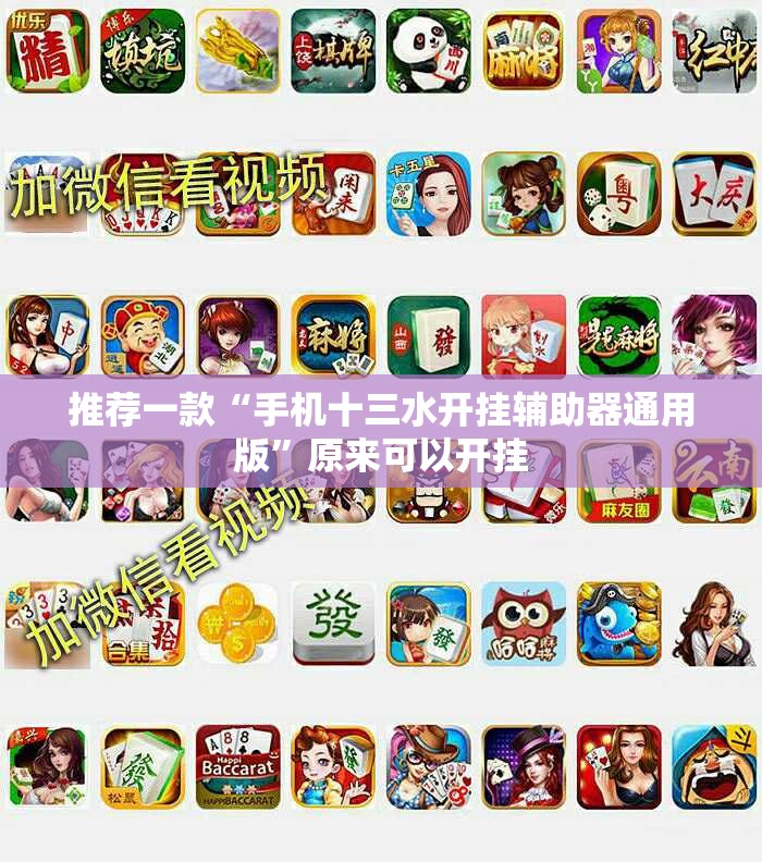 推荐一款“手机十三水开挂辅助器通用版	”原来可以开挂