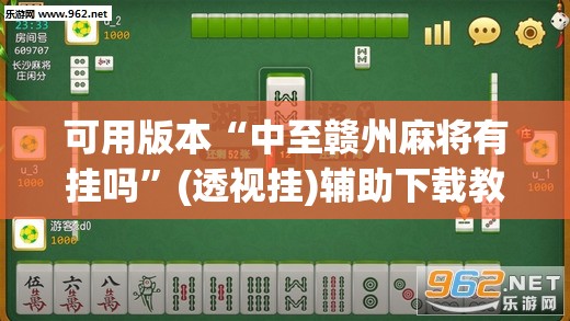 可用版本“中至赣州麻将有挂吗”(透视挂)辅助下载教程