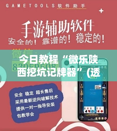 今日教程“微乐陕西挖坑记牌器”(透视)其实确实有挂