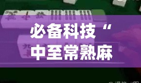 必备科技“中至常熟麻将开挂神器(透视)”开挂辅助脚本+详细开挂安装教程