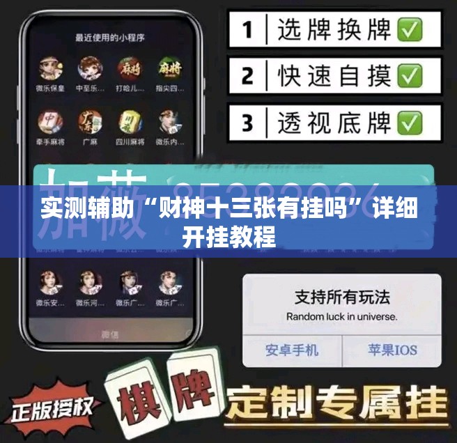 实测辅助“财神十三张有挂吗	”详细开挂教程