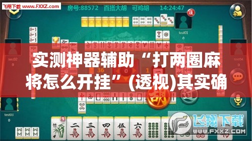实测神器辅助“打两圈麻将怎么开挂	”(透视)其实确实有挂