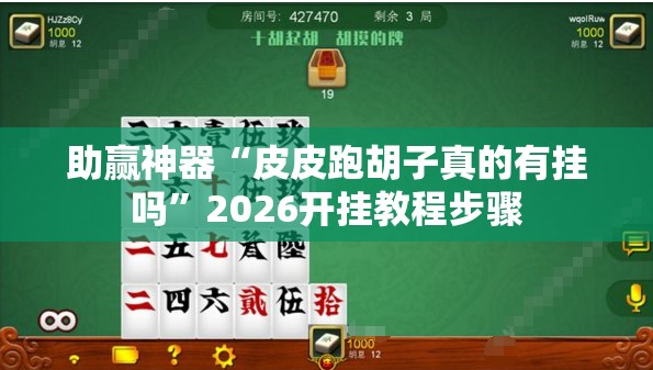 助赢神器“皮皮跑胡子真的有挂吗	”2026开挂教程步骤