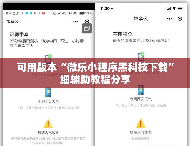 可用版本“微乐小程序黑科技下载”细辅助教程分享