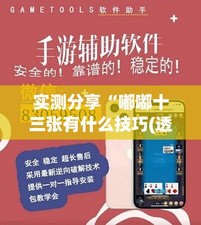 实测分享“嘟嘟十三张有什么技巧(透视)”开挂辅助脚本+详细开挂安装教程