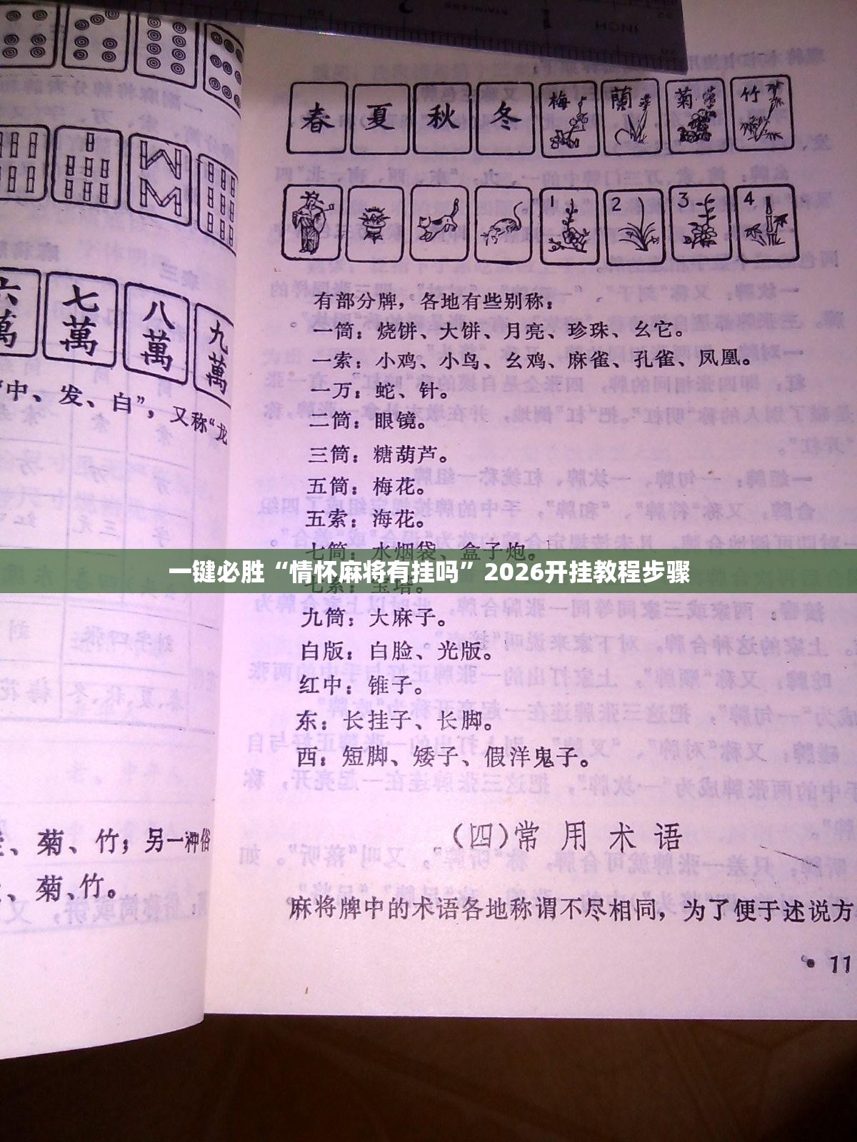 一键必胜“情怀麻将有挂吗”2026开挂教程步骤