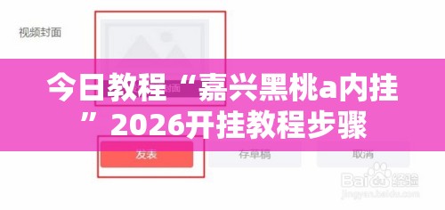 今日教程“嘉兴黑桃a内挂	”2026开挂教程步骤