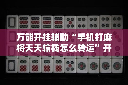 万能开挂辅助“手机打麻将天天输钱怎么转运”开挂辅助脚本+详细开挂安装教程