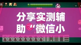 分享实测辅助“微信小程序麻将开挂通用版”详细开挂教程