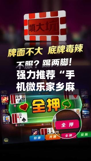 强力推荐“手机微乐家乡麻将开挂辅助器通用版”2026开挂教程步骤