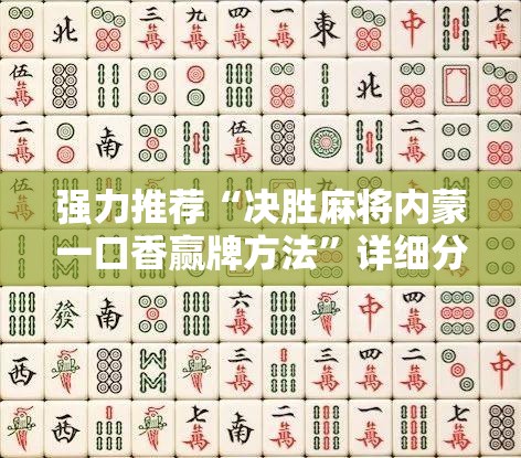 强力推荐“决胜麻将内蒙一口香赢牌方法	”详细分享装挂步骤