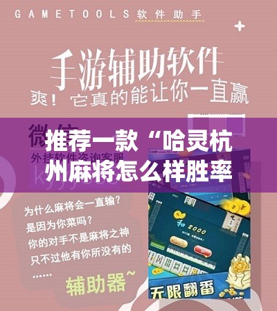 推荐一款“哈灵杭州麻将怎么样胜率大”(辅助神器)开挂详细教程