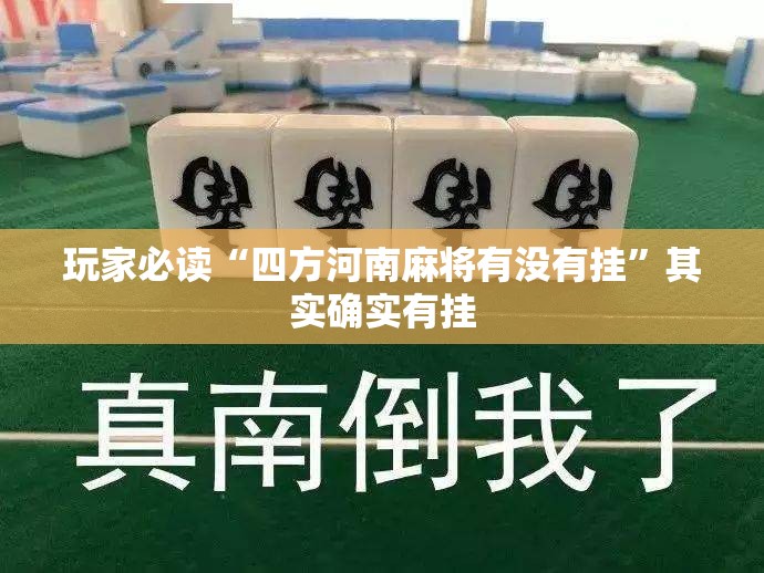 玩家必读“四方河南麻将有没有挂”其实确实有挂