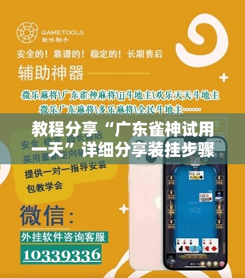 教程分享“广东雀神试用一天”详细分享装挂步骤