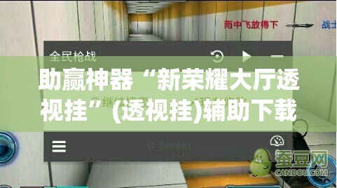 助赢神器“新荣耀大厅透视挂”(透视挂)辅助下载教程