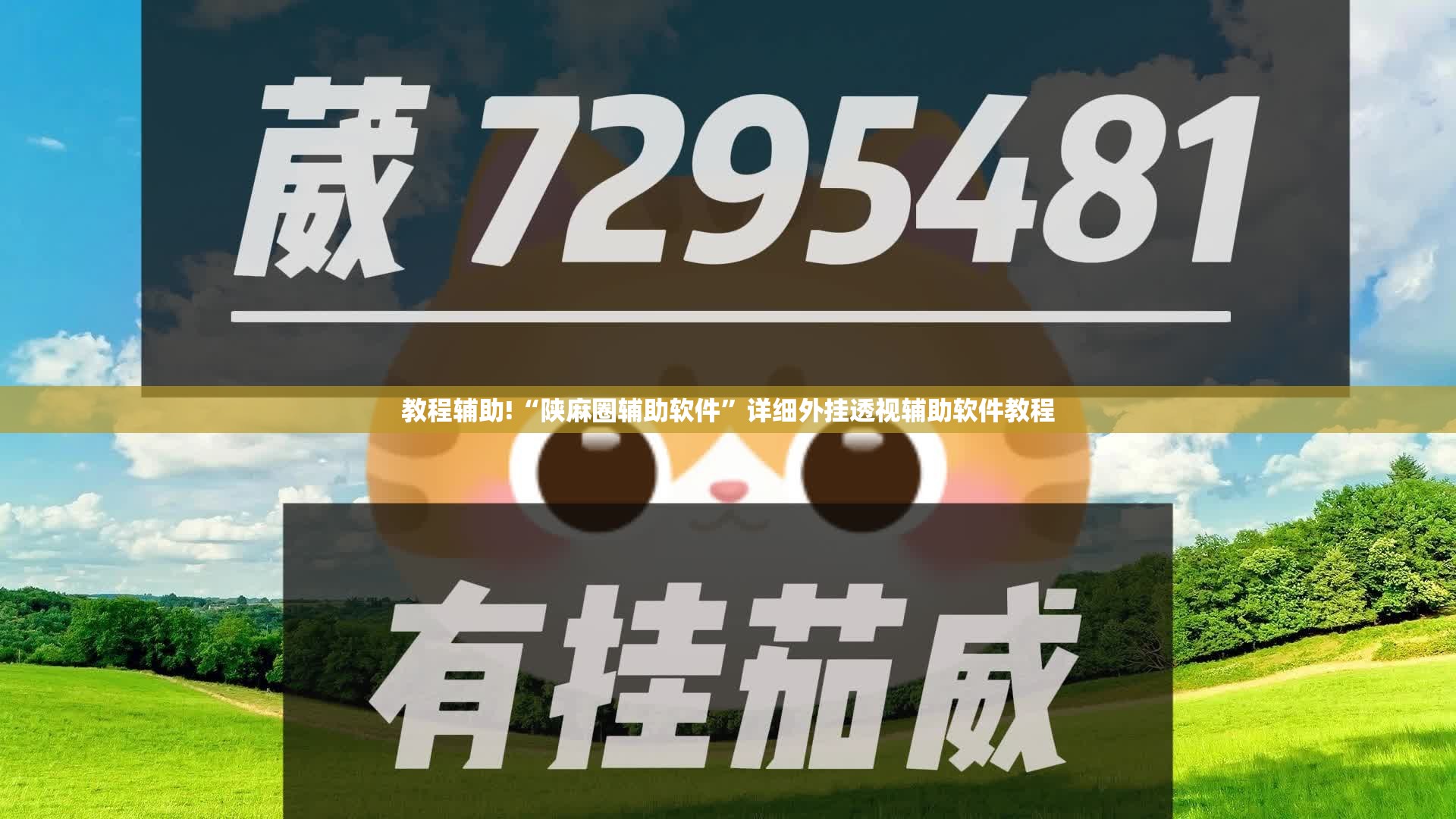 教程辅助!“陕麻圈辅助软件”详细外挂透视辅助软件教程