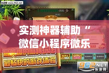 实测神器辅助“微信小程序微乐保皇外卦辅助软件下载”(透视)其实确实有挂